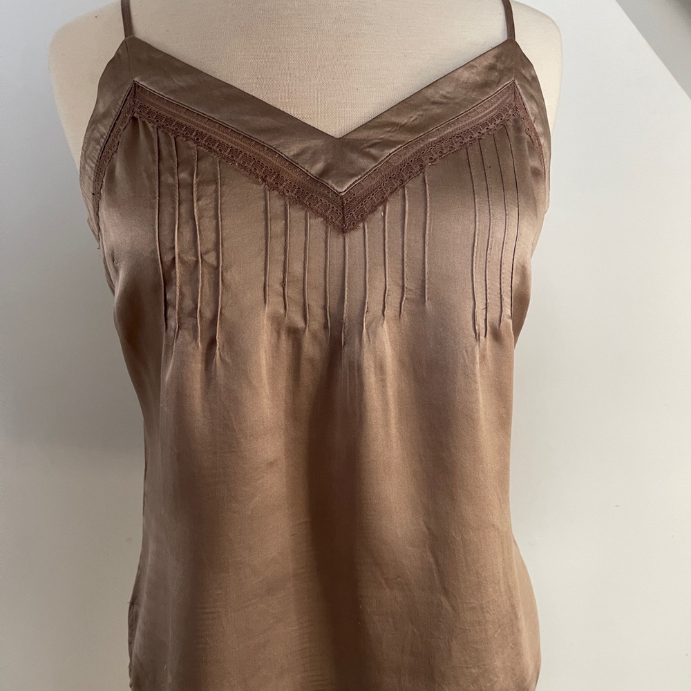 Silk satin top